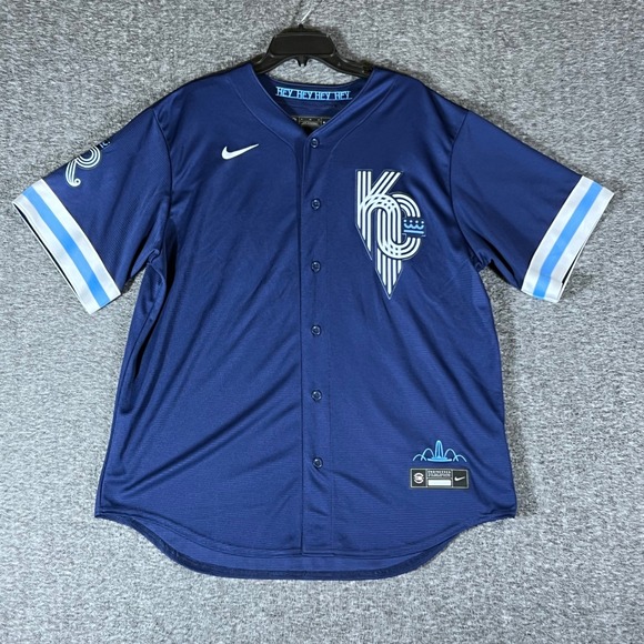 Kansas City Royals Nike Hunter Dozier #17 Baseball Jersey Mens XL MLB - Picture 1 of 15